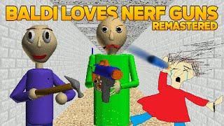 Young Bladder kill baldi?? | Baldi Loves Nerf Guns Remastered [Baldi's Basics Mod]