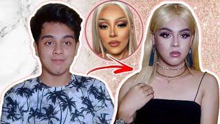 Boy to Girl  makeup transformation (DOJA CAT INSPIRED EYE MAKEUP) | Fhido G.