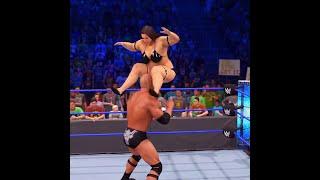 Live WWE Miss shasha bank  vs  rock WWE Smackdown 09764579