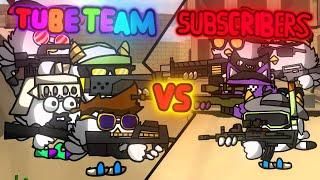 | Командый Бой | Анимация в Чикен ган | Tube Team vs Subscribers |