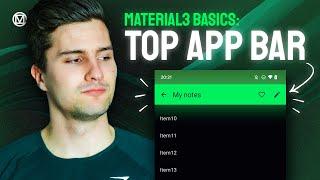 Top App Bar (Toolbar) - UX With Material3