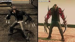 Prototype Vs Prototype 2 [Remastred Mod] power skins & Ultimate ability | 1440p Comparison #