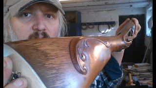 Flintlock shotgun build 1790 pt 41 polish the oil finish with rottenstone