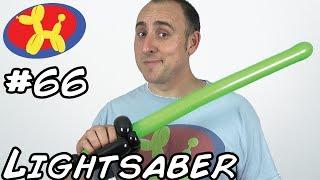 Lightsaber Sword - Balloon Animal Lessons #66 (globoflexia - espadas con globos )