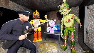 Animatronics Scare the Security Guard in the Abandoned Pizzeria FNAF 6 #1 Garry's Mod