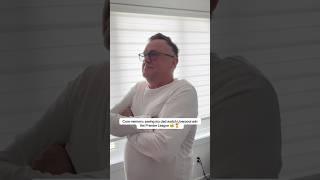 My dad watching Liverpool win the Premier League  
