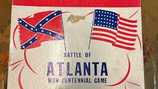 Battle for Atlanta board Wargame 1960 very rare by Southern Games Company Douglasville GA