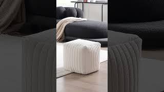 perfect pouf ottoman – a stylish and a touch of modern chic in any space. #pouf