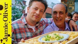 Jamie & Gennaro's Lemon & Basil Fettuccine | Food Tube Live