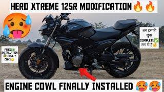 HERO XTREME 125R ENGINE COWL INSTALLED PRICEINSTALLATION🫣PROS&CONS @AnkushSharma0001