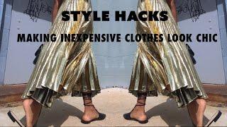 HOW TO MAKE INEXPENSIVE CLOTHES LOOK CHIC | Denim, Skirts, Belts & More