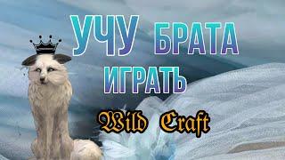 Учу брата играть в WildCraft