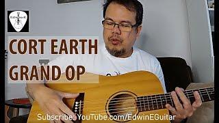 Cort Earth Grand OP Acoustic Guitar Review Demo with D'Addario EJ26 Strings | Edwin-E