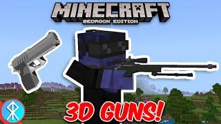 Minecraft ACTUAL GUNS 3D Addon (Bedrock/MCPE/Xbox)