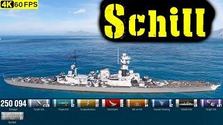 World of Warships Schill Replay - 2 Kills 250.1K DMG(Patch 12.8.0)