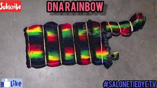 #DIYTIEDYE vertical DNA rainbow, matrix/gradient style (full video) #TIEDYE