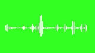 Free footage of audio waveform on green screen