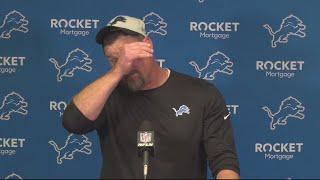 Lions Coach Dan Campbell gets emotional after Vikings loss