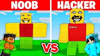 NOOB vs HACKER: I Cheated In a WEIRD STRICT DAD Build Challenge!