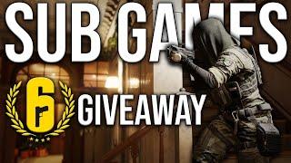 LIVE Rainbow Six Siege Giveaway & SUB Games