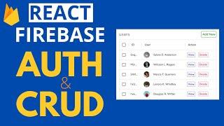 React Firebase Tutorial | AUTH - CRUD - Image Upload