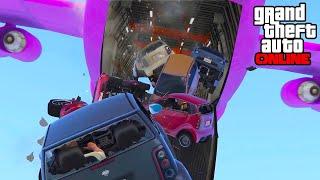 GTA 5 Online - Cargo Plane Stunts, Funny Moments & Fails