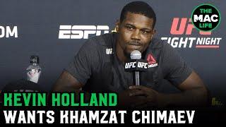 Kevin Holland details hotel altercation with Khamzat Chimaev: “He pushed me and said I was the help”