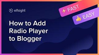 How to Add Radio Player Widget to Blogger