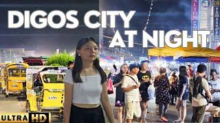 Night Stroll Through Lively Streets Digos City Philippines UHD