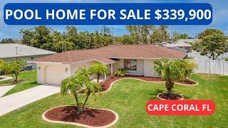 Homes for sale in Cape Coral Florida with pool | 2 BED 2 BATH CAPE CORAL POOL HOME | Cape Coral FL