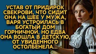 Устав от придирок свекрови, устроилась в богатый дом горничной, но едва вошла...