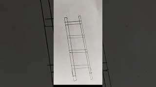 How to draw wooden ladder