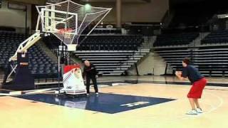 Amazing Basketball Shooting Machine - The Gun - Shots at Game Speed