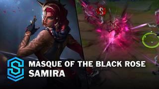 Masque of the Black Rose Samira Skin Spotlight - Pre-Release - PBE Preview - League of Legends