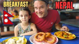 First BIG BREAKFAST In NEPAL  विदेशीहरूले नेपाली खाना चाख्छन्