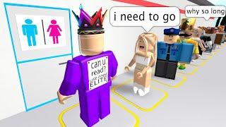 I SPENT HOURS In The Roblox Bathroom Line Simulator