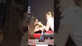 SNEZHANA BABAYIEVA vs ANNA HRANATOVA Senior Women 50 kg Left Arm WORLDARM 2022