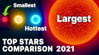 Top Stars Comparison: Largest, Hottest, Smallest, Most Massive • 3D [2024]