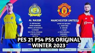 TUTORIAL UPDATE PATCH OPTION FILE PES 2021 PS4 PS5 WINTER SEASON 2023 AL NASSR