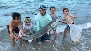 Giant Barracuda Landed While Surf Fishing in Boynton Beach, Florida- Fish Envy Charters