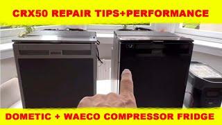 Dometic Waeco CRX50 compressor fridge repair tips+performance using EcoFlow delta.