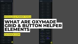 OxyMade Grid & Button Helper Elements | Oxygen Framework & Design Sets