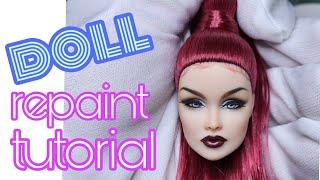 doll face up/ doll repaint tutorial #repaint #faceup #tutorial #doll #art #artist