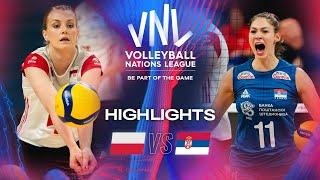  POL vs.  SRB - Highlights | Week 2 | Women's VNL 2024