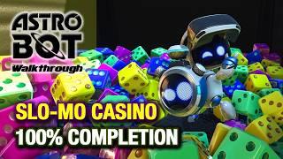 Slo-Mo Casino Walkthrough: All Bots & Puzzle Pieces + Hidden Coins (Astro Bot Guide)