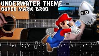 Underwater Theme - Super Mario Bros. - Fingerstyle Tutorial + TAB