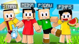 P3DRU e AMIGOS viraram a TURMA DA MÔNICA no Minecraft