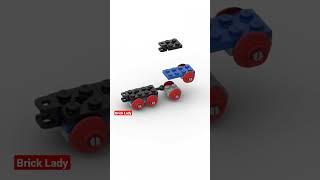 Паровозик за 10 сек. из лего. LEGO. #shorts #tutorial #lego #bricklady #railway ️