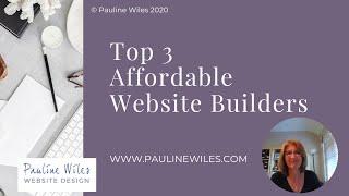 Top 3 Affordable Website Builders