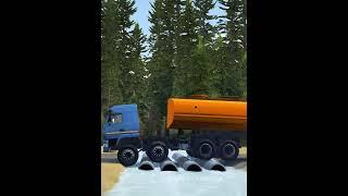 Spintires Mudrunner Truck Mod | Driver Skills Gameplay #mudrunner   #spintires #crash